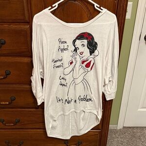 White Disney Graphic Women's Top